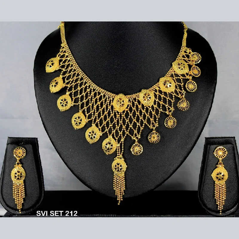 Mahavir Forming Gold Necklace Set  - SVI SET 212