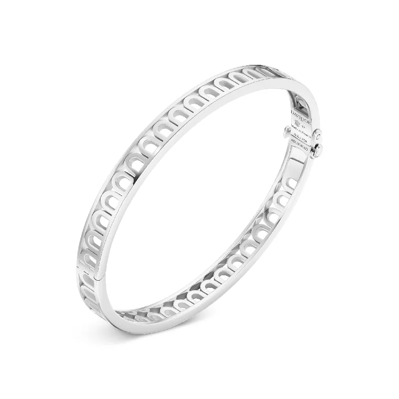 L'Arc Treille Bangle PM, 18k White Gold