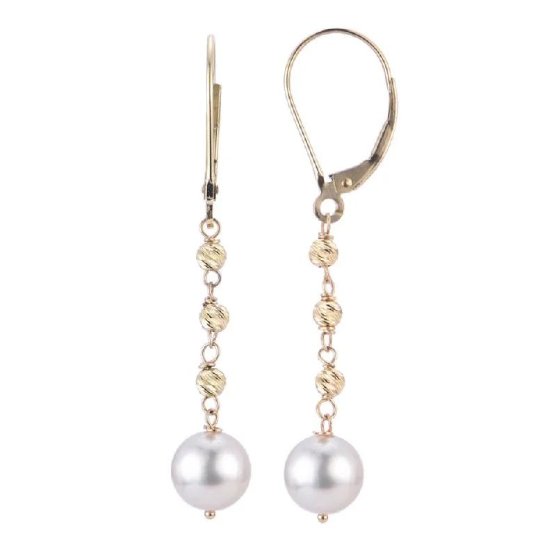 14kt Gold Akoya Pearl Brilliance Earrings