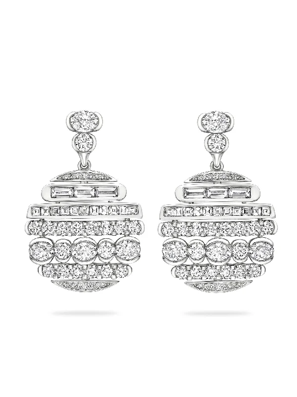 The Boodles National Gallery Collection - Play of Light Platinum Earrings