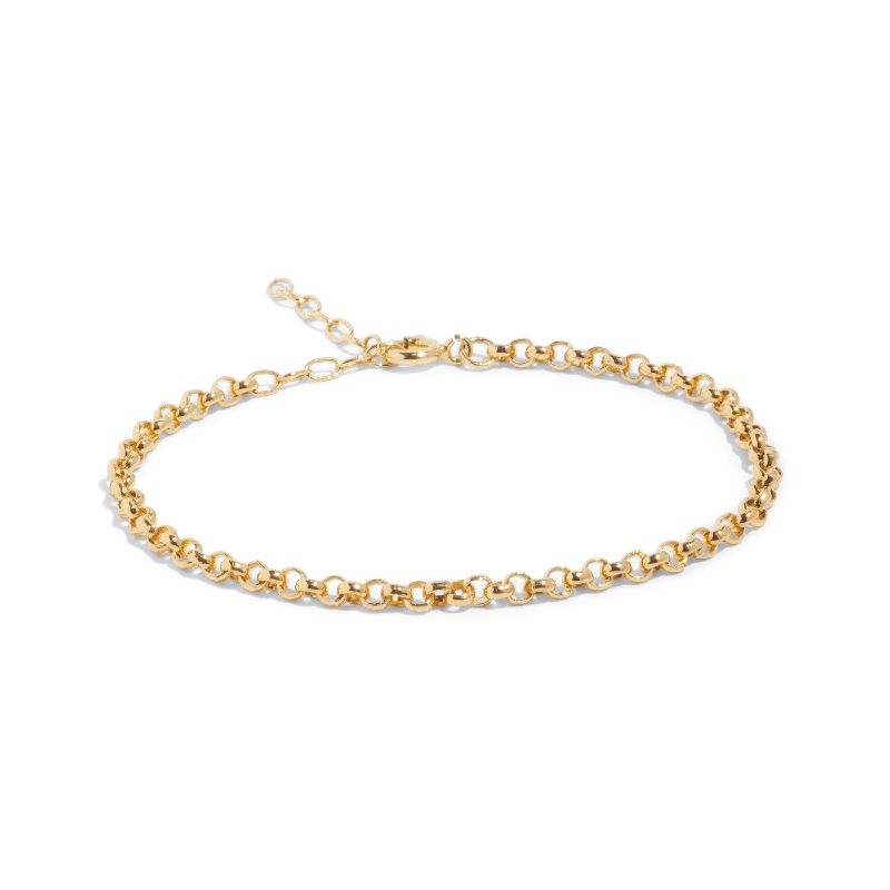 THE RILEY ROLO BRACELET - 18k gold vermeil