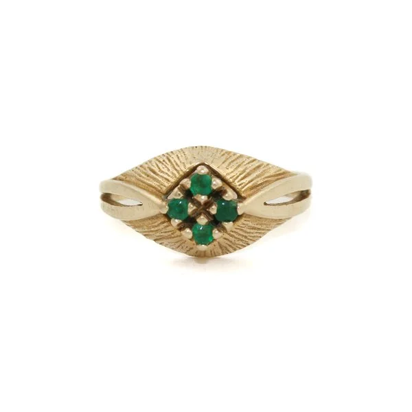 14k Art Deco Cocktail  Ring