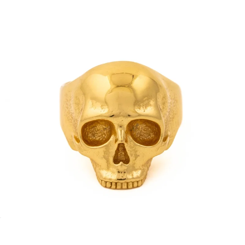 Gold x Classic Skull Ring