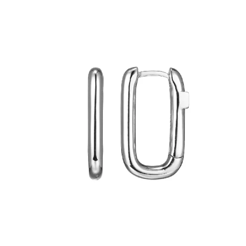 Elle "Simpatico" Rectangular Hoop Earrings