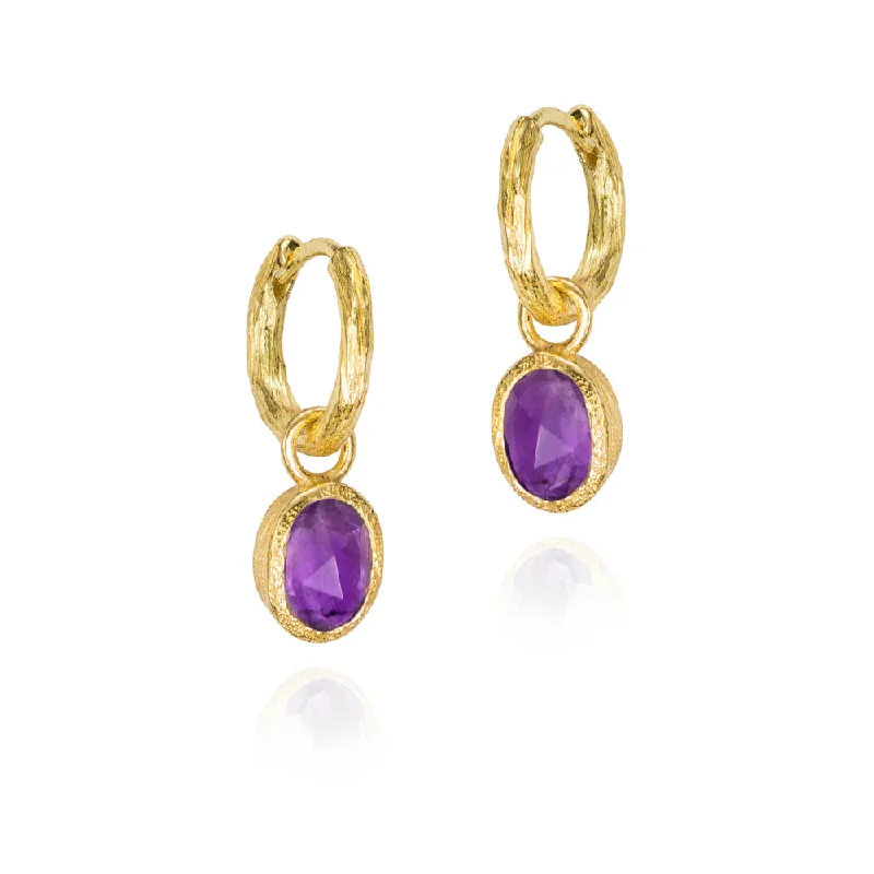 Jorge Revilla Zen Collection Amethyst Drop Earrings