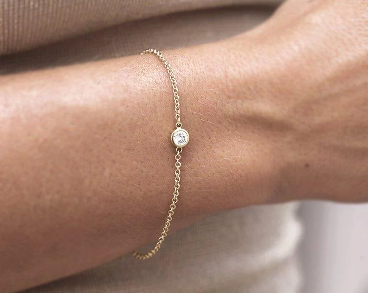 Diamond Bracelet, Solitaire Diamond Bracelet