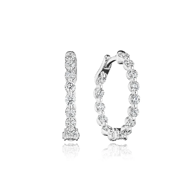 Verragio 18k Diamond "Majesty" Hoop Earrings