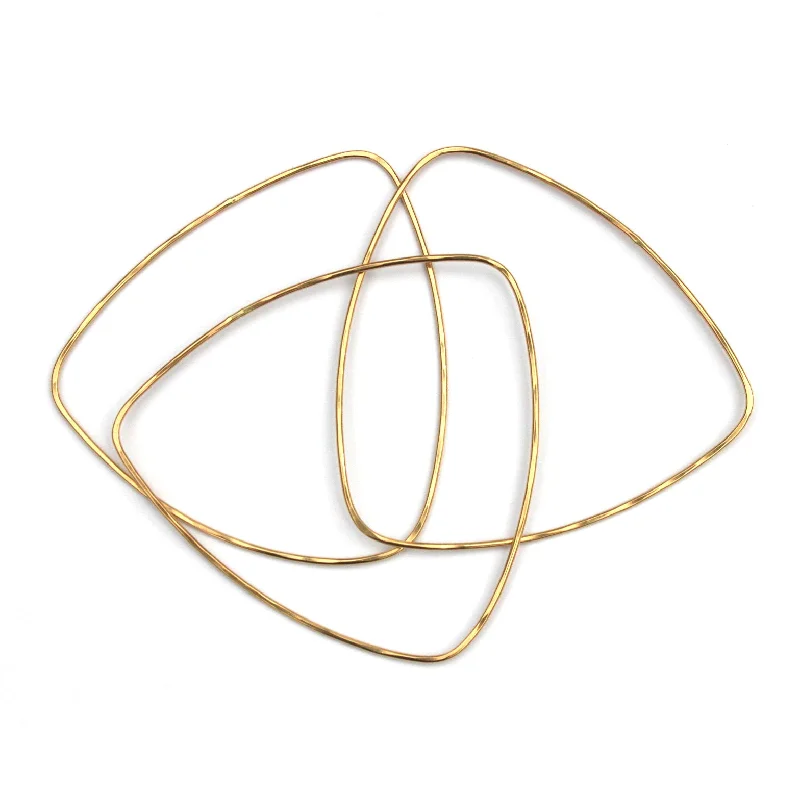 Triangle Bangle Bracelet set