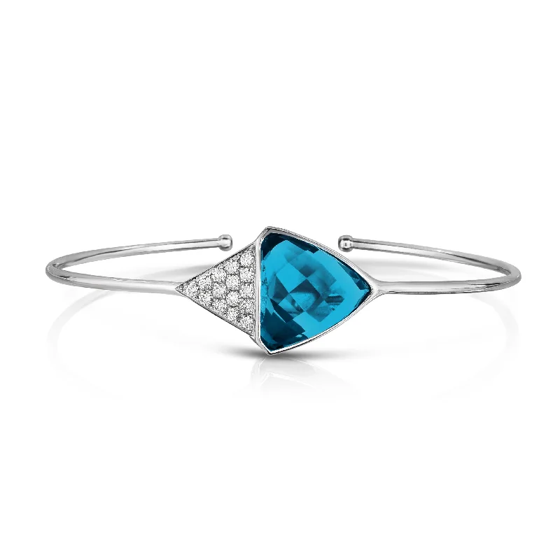 London Blue Topaz and Diamond Bracelet