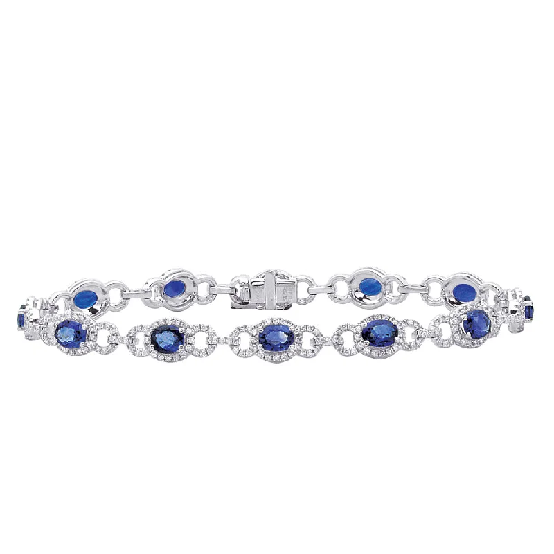 Sapphire and Diamond Bracelet