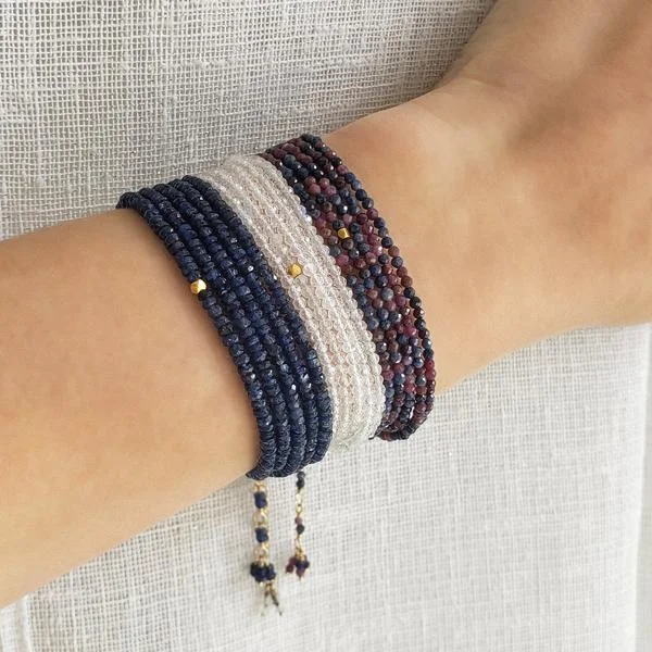 Blue Sapphire Wrap Bracelet