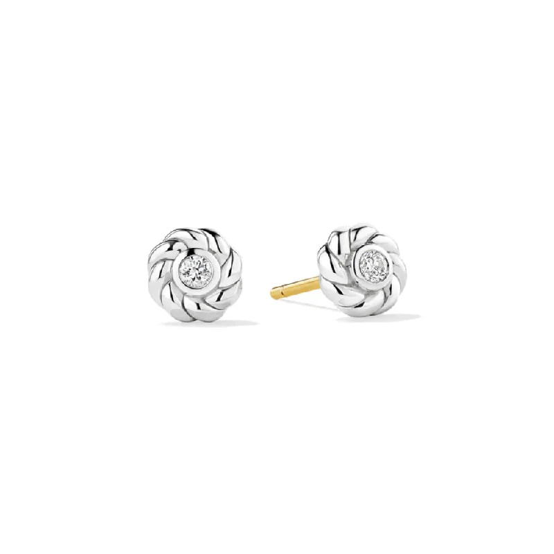 Judith Ripka Vienna Solitaire Stud Earrings