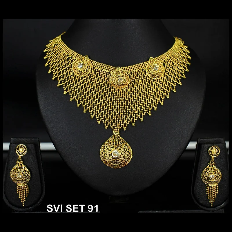 Mahavir Forming Gold Necklace Set - SVI SET 91