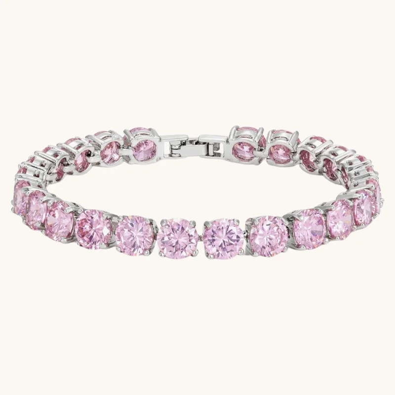 Pink Tennis Bracelet