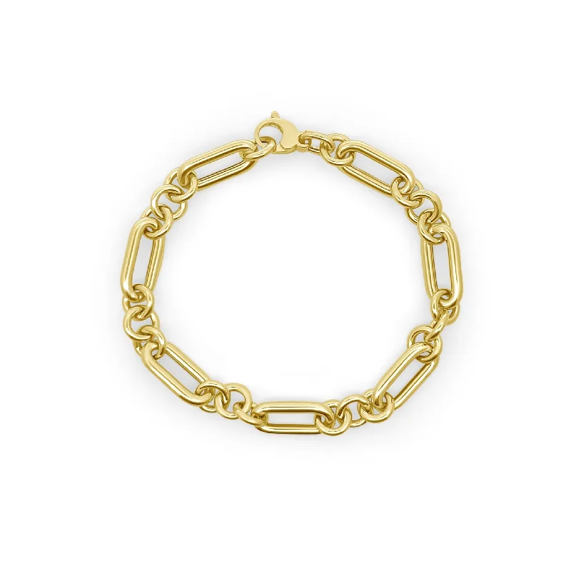 Triple Round Link Chain Bracelet