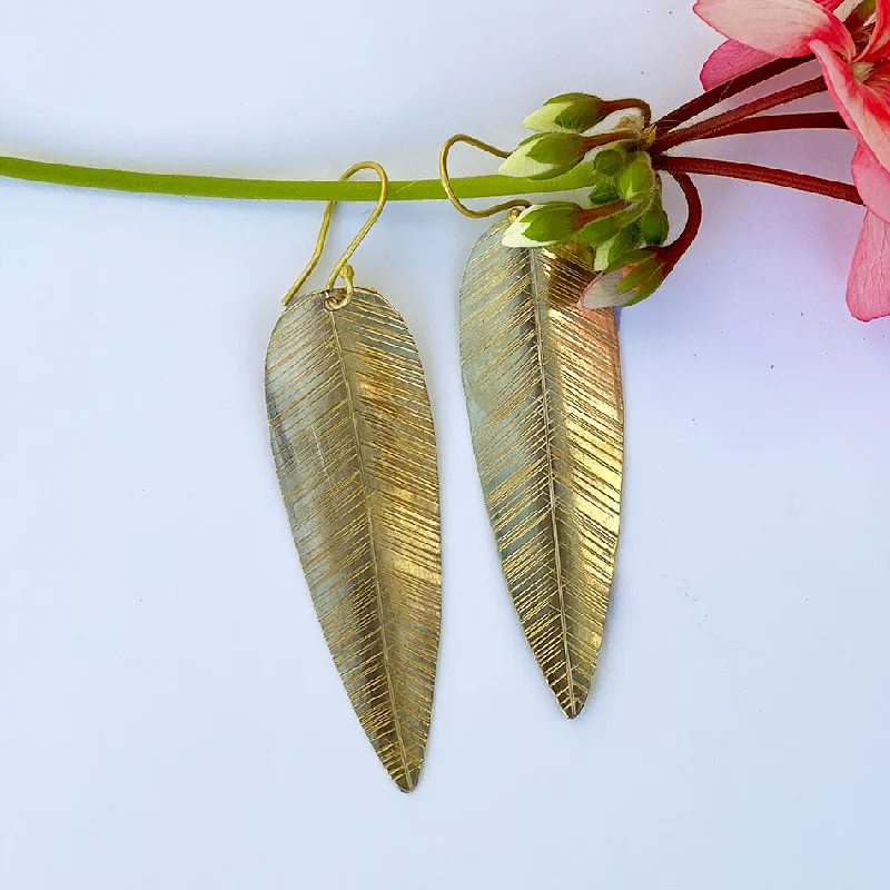 Laurel Leaf Earrings, India