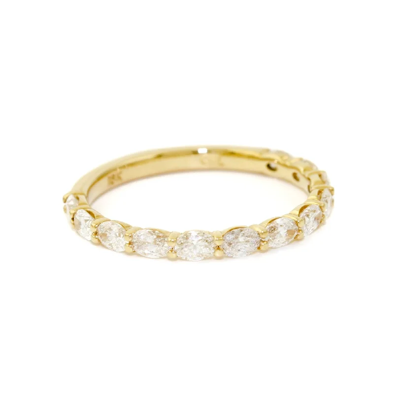 Oval Cut Diamond Eternity Ring - Made To Order