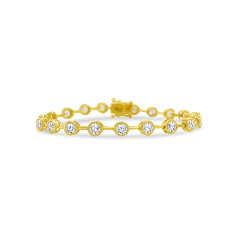 Gold Bar Bezel Bracelet