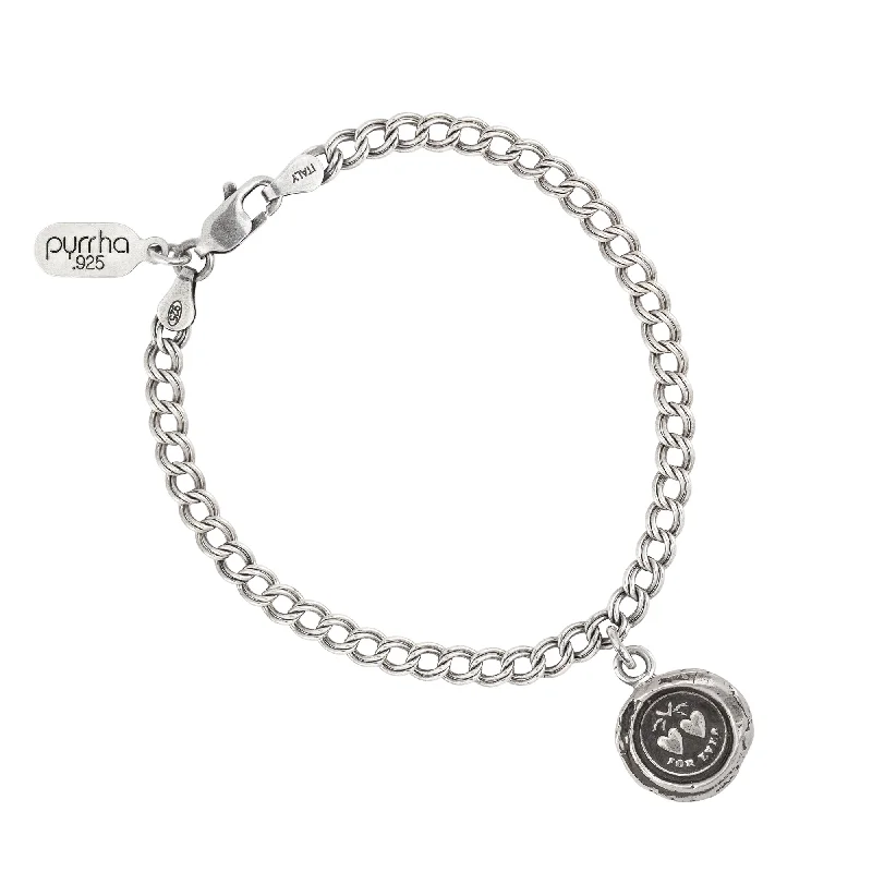 Hearts Talisman Chain Bracelet