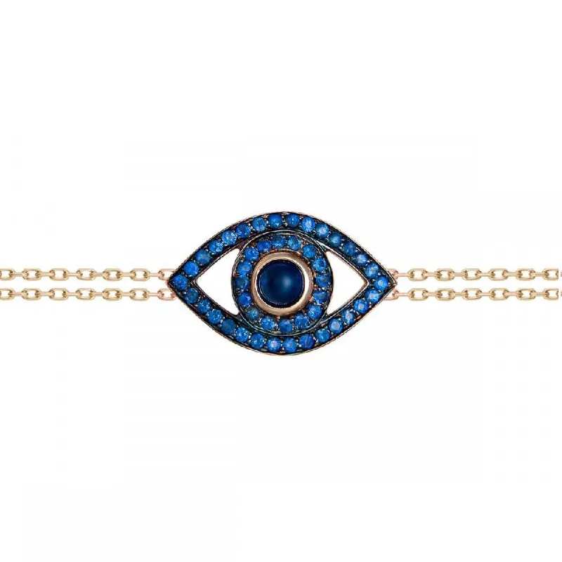 Sapphire Evil Eye Bracelet