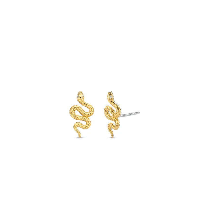 Ti Sento Snake Stud Earrings