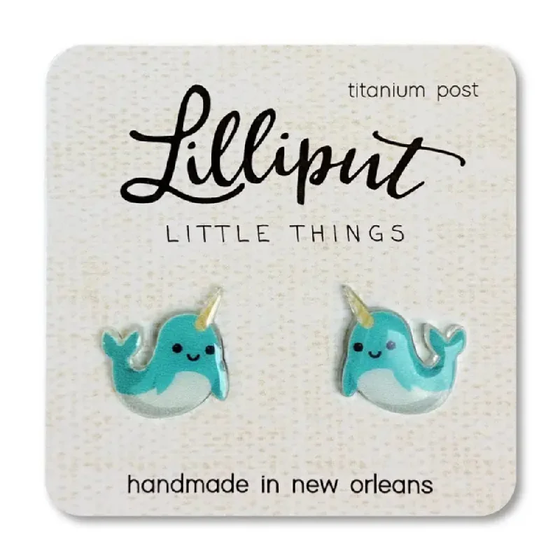 Lilliput Little Things Narwhal Earrings