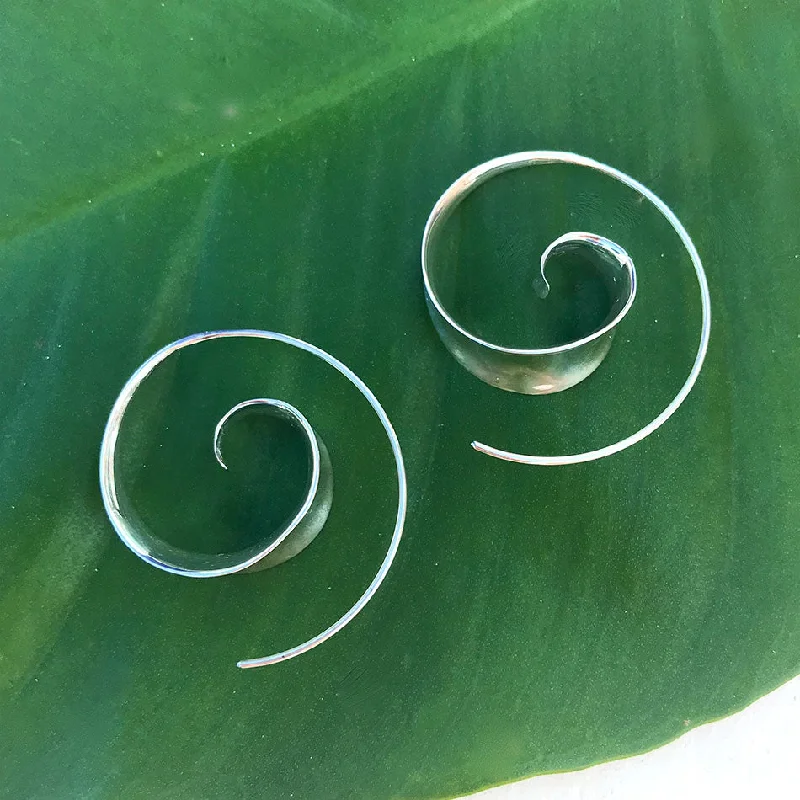 Bulan Earrings - Sterling Silver, Indonesia