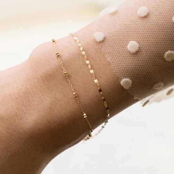 Shimmer Beaded Duo Bracelet