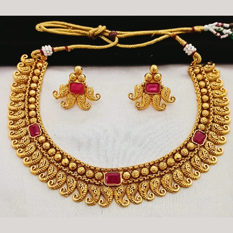 Manisha Jewellery Gold Plated Necklace Set