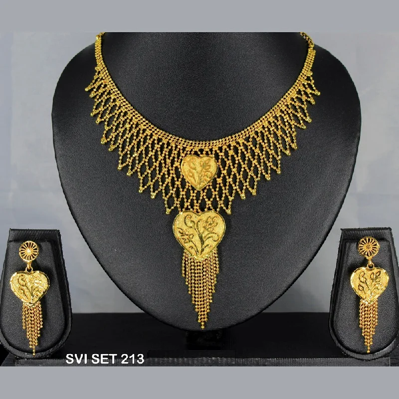 Mahavir Forming Gold Necklace Set  - SVI SET 213