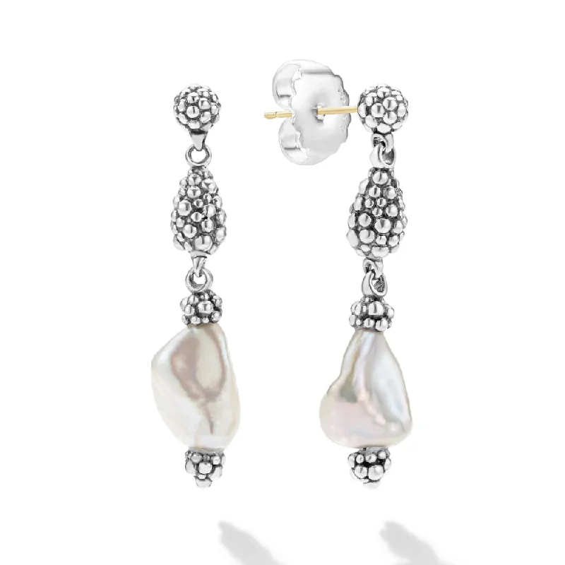 Lagos Luna Keshi Pearl Drop Earrings