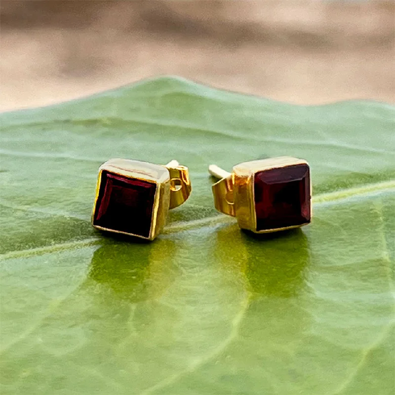 Garnet Lover's Studs, India