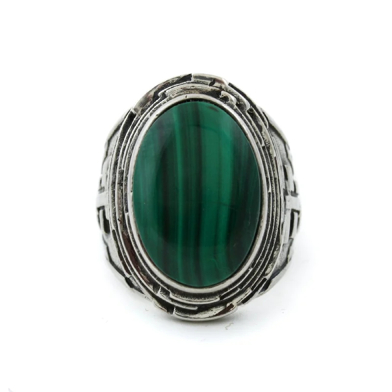 "Fractal" Ring x Malachite