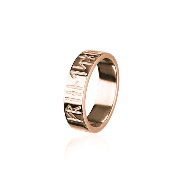 Runic Rose Gold Ring RR262