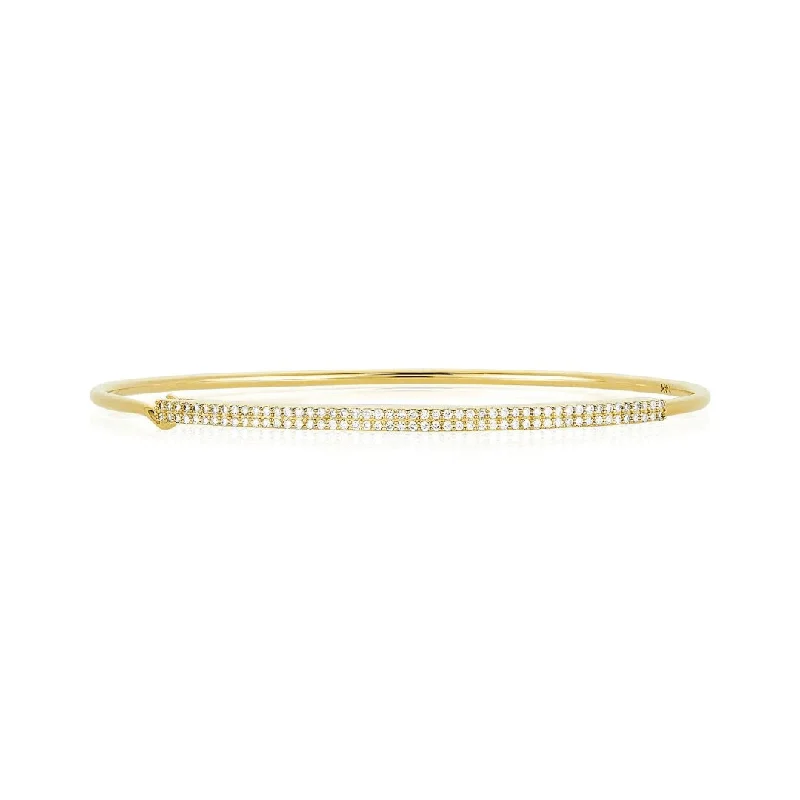 Double Row Pave Bangle