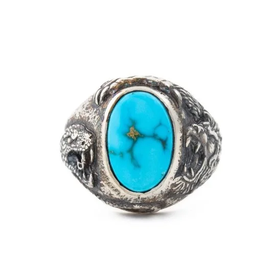 Egyptian Turquoise "Venatio" Ring