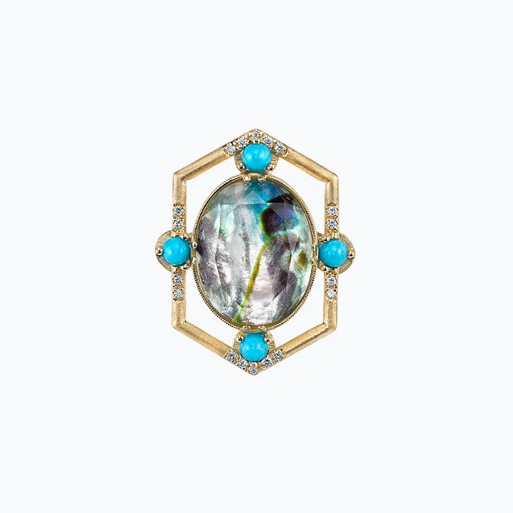 Abalone Spencer Portrait Brooch & Pendant