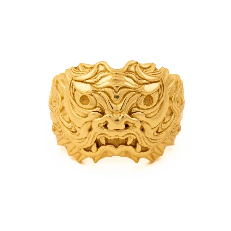 Gold Shen-Long Ring