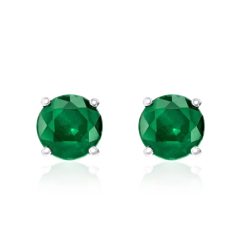 Smyth Jewelers 18k Gold Emerald Stud Earrings